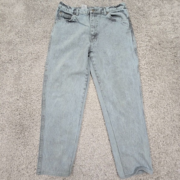 Vintage Calvin Klein Jeans‎ Womens 34 (Fits 29x26.5) Blue High Rise Mom USA 90s - Picture 1 of 15